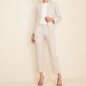 Ann Taylor One Button Blazer in Crosshatch